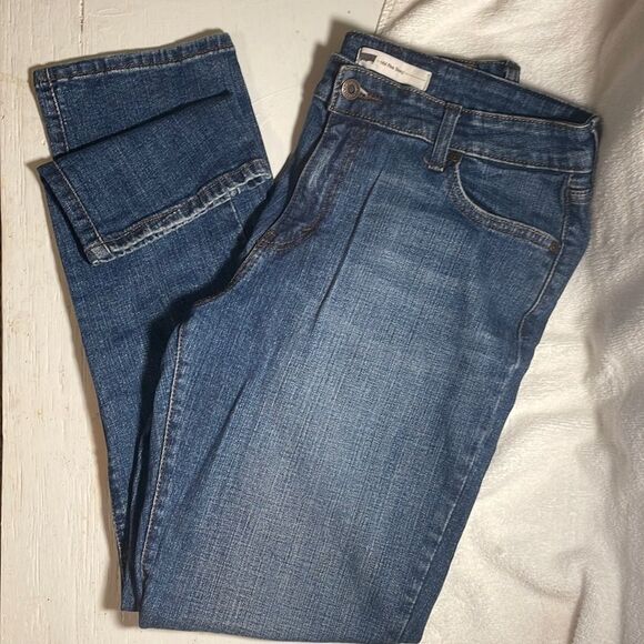Size 14M Levi’s Mid Rise Skinny 5-pocket boot cut medium wash blue denim jeans - Picture 1 of 12